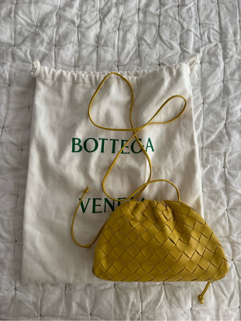 Bottega Veneta Yellow the Pouch mini